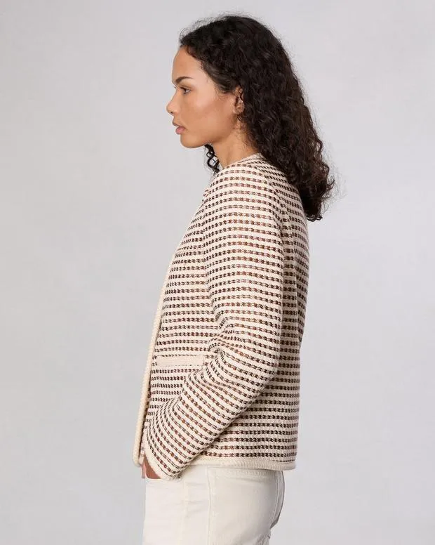 Blazers and Vests Women Mirabelle Tweed Jacket Ivory Multi rag and bone