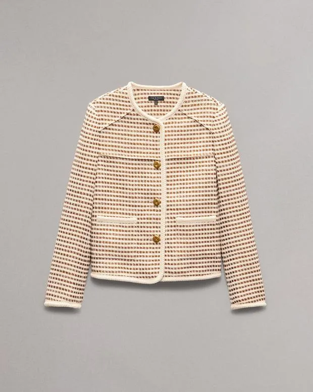 Blazers and Vests Women Mirabelle Tweed Jacket Ivory Multi rag and bone