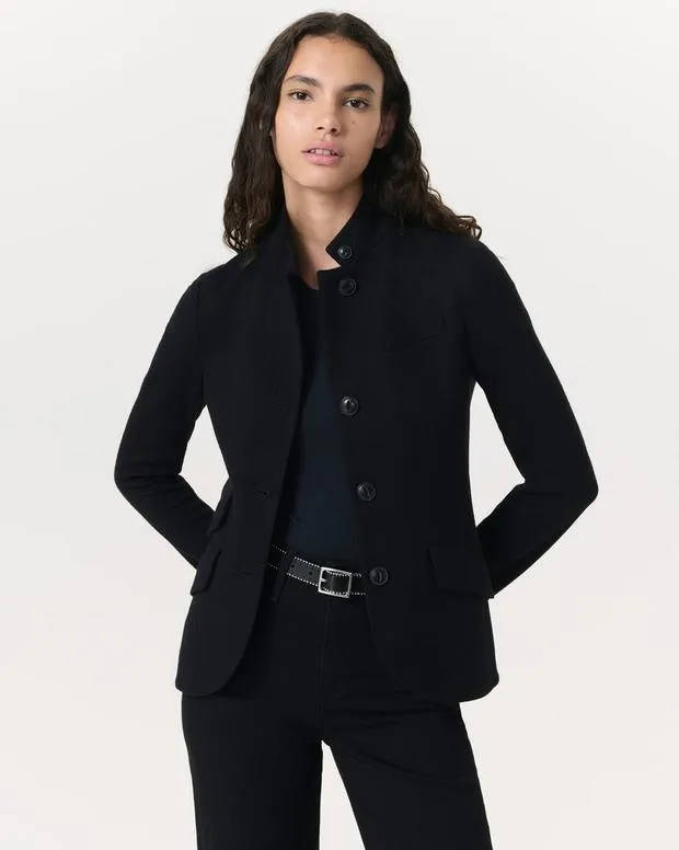 Blazers and Vests Women Slade Wool Blazer Army GreenBlack rag and bone