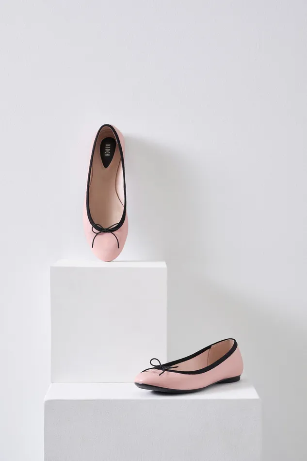 Bloch Ballet Flats Adult Ladies Amalthea Ballet Flats Pink Gloss