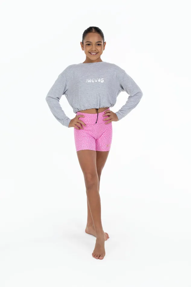 Bloch Bloch X Flo Active Nicole Bike Shorts Pink Terazzo Children Shorts