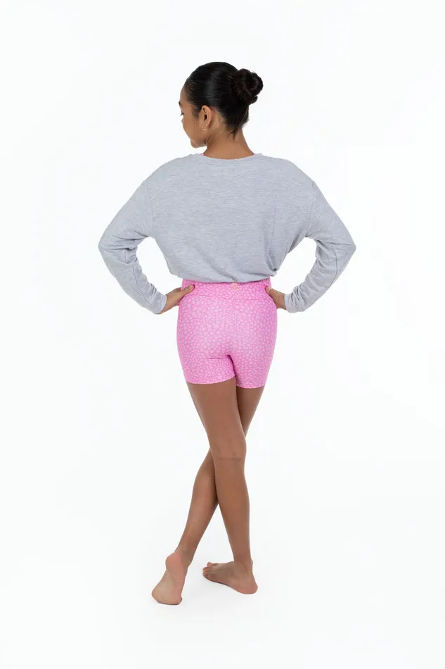 Bloch Bloch X Flo Active Nicole Bike Shorts Pink Terazzo Children Shorts
