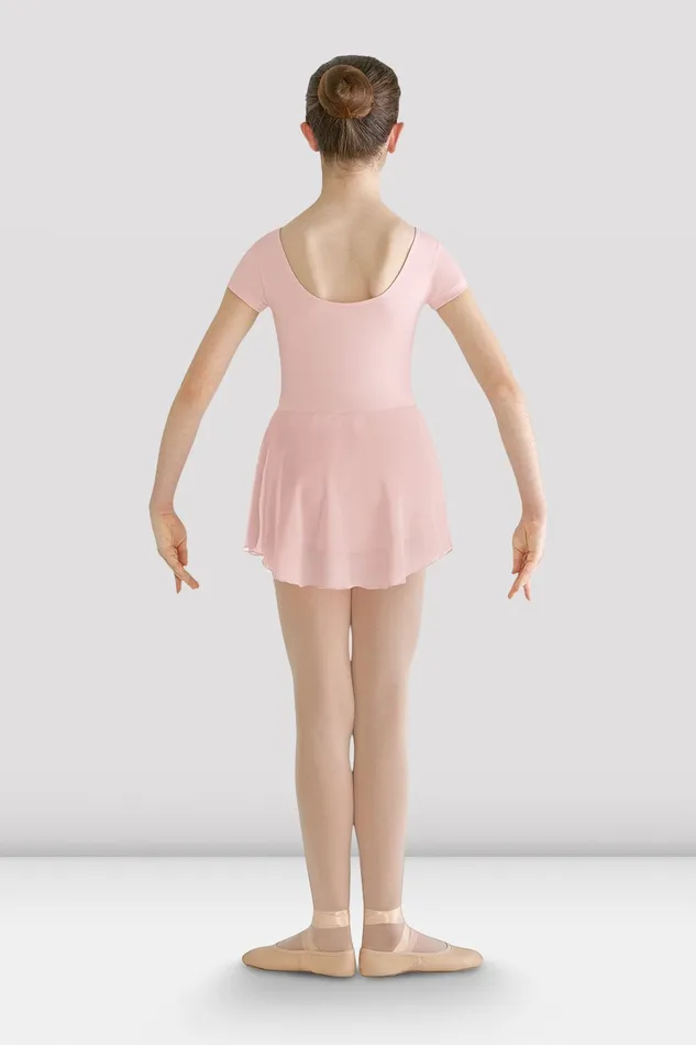 Bloch Girls Prisha Short Sleeve Skirted Leotard Candy Pink Children Basics