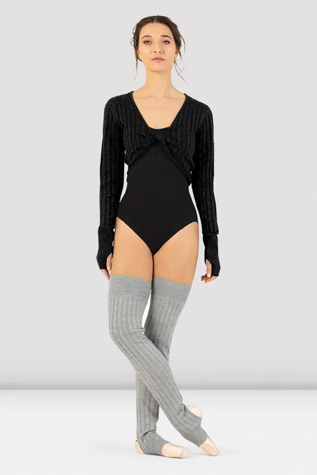 Bloch Ladies Hope Twist Front Crop Top Black Adult Tops