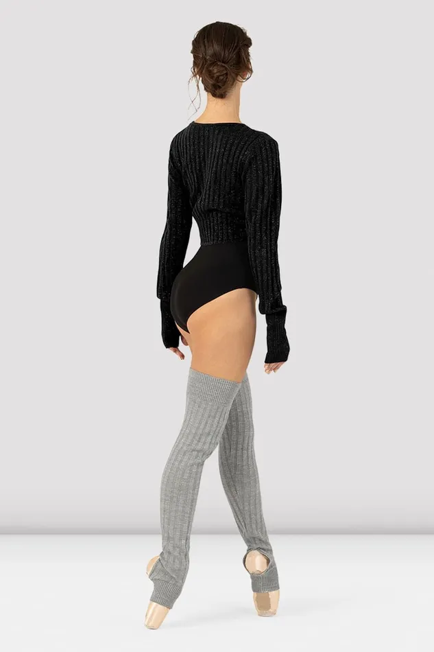 Bloch Ladies Hope Twist Front Crop Top Black Adult Tops