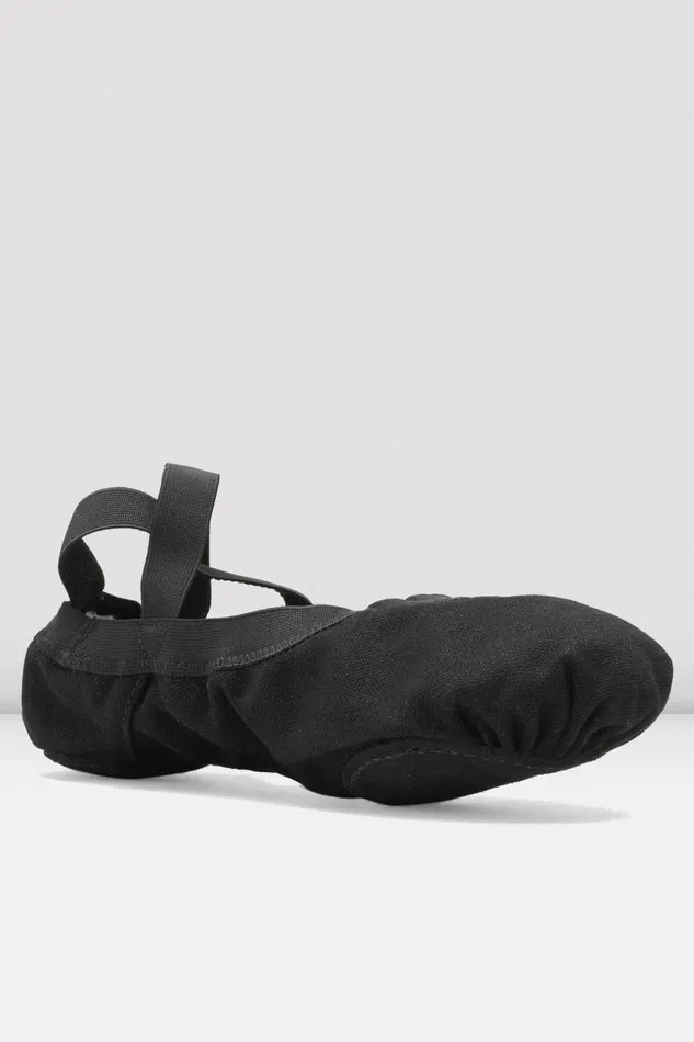 Bloch Ladies Pro Elastic Canvas Ballet Shoes Black Canvas Adult Ballet Bloch Ladies Pro Elastic Canvas Ballet Shoes Black Canvas Adult Ballet