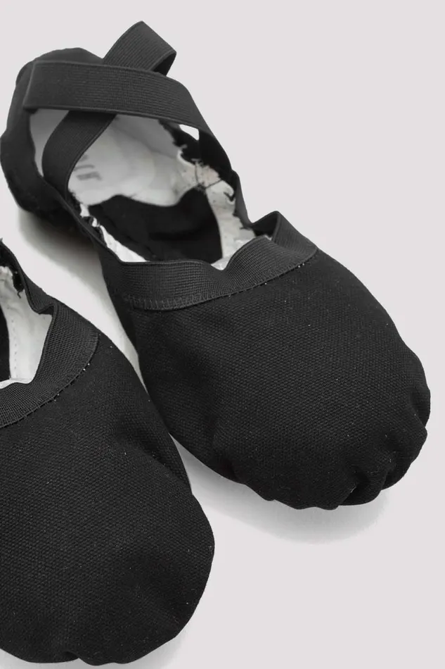 Bloch Ladies Pro Elastic Canvas Ballet Shoes Black Canvas Adult Ballet Bloch Ladies Pro Elastic Canvas Ballet Shoes Black Canvas Adult Ballet