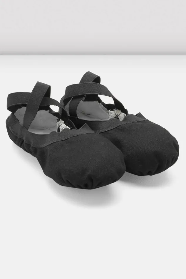 Bloch Ladies Pro Elastic Canvas Ballet Shoes Black Canvas Adult Ballet Bloch Ladies Pro Elastic Canvas Ballet Shoes Black Canvas Adult Ballet