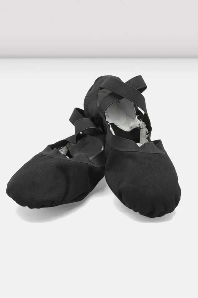 Bloch Ladies Pro Elastic Canvas Ballet Shoes Black Canvas Adult Ballet Bloch Ladies Pro Elastic Canvas Ballet Shoes Black Canvas Adult Ballet