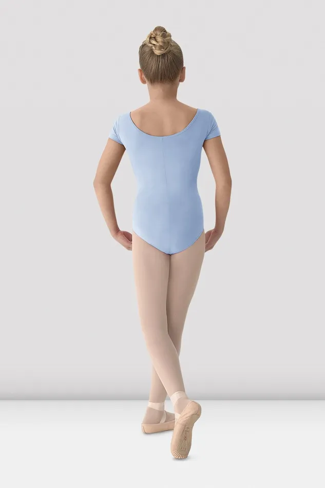 Bloch Leotards Children Girls Mirella Classic Short Sleeve Leotard Light Blue