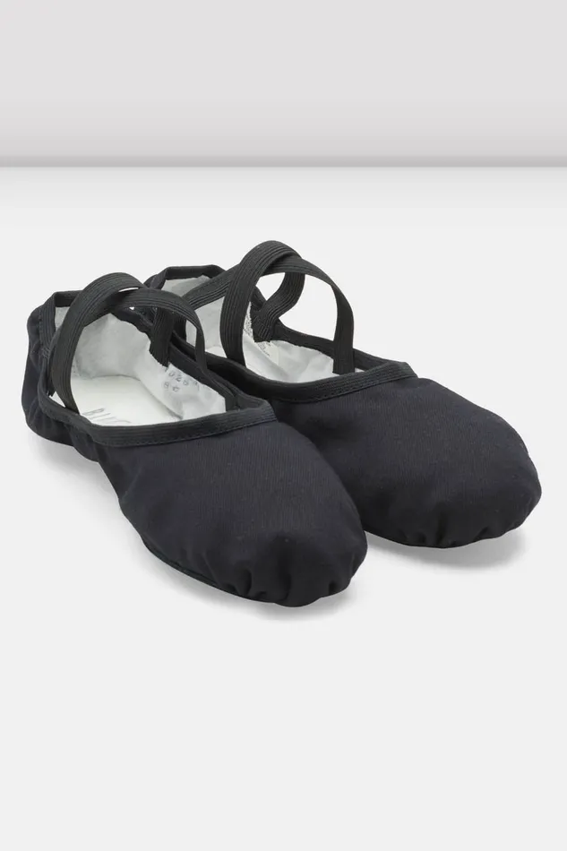 Bloch Mens Adult Mens Performa Stretch Canvas Ballet Shoes Black Canvas