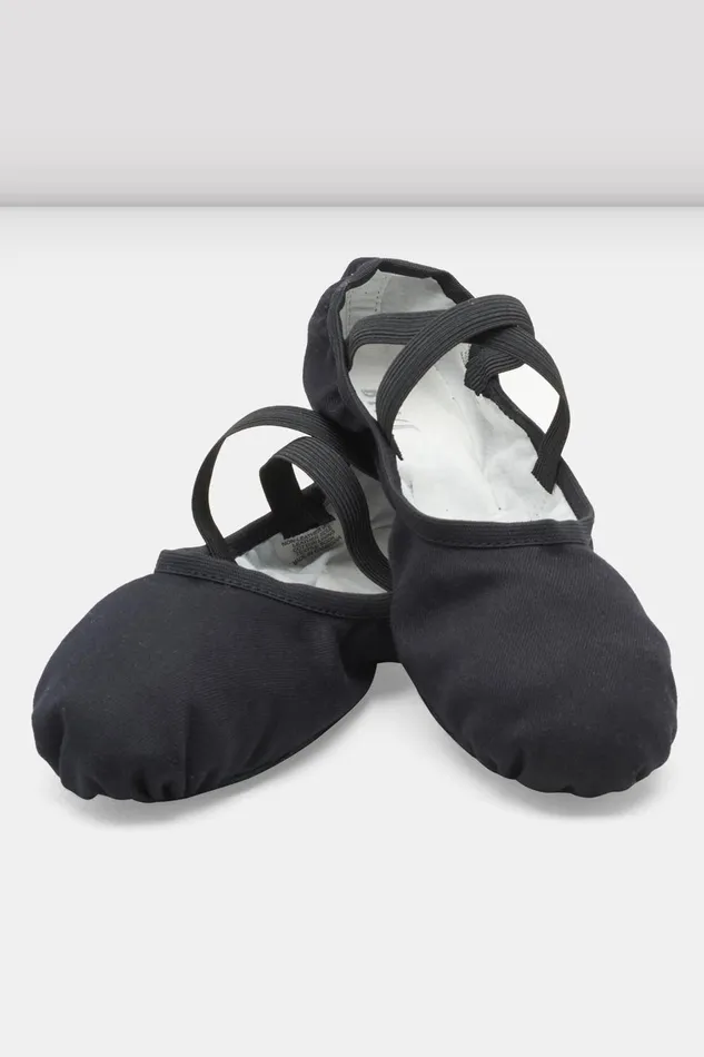 Bloch Mens Adult Mens Performa Stretch Canvas Ballet Shoes Black Canvas
