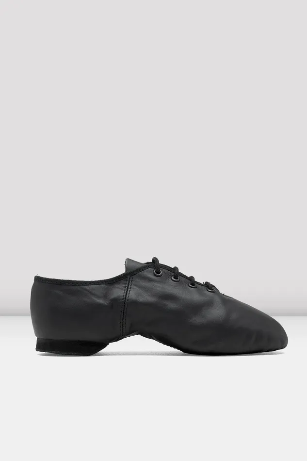 Bloch Mens Adult Mens Ultraflex Suede Jazz Shoes Black Leather