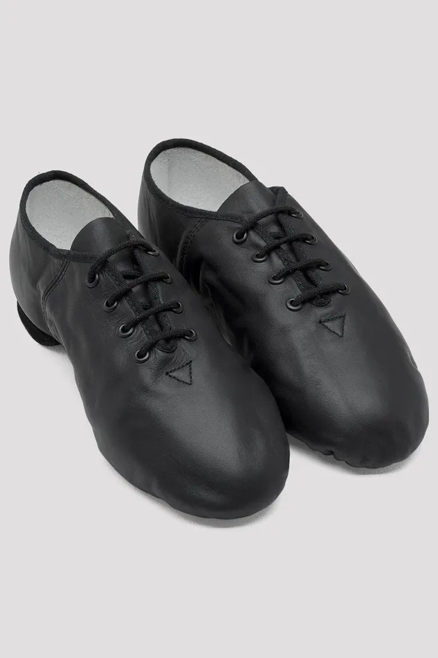 Bloch Mens Adult Mens Ultraflex Suede Jazz Shoes Black Leather