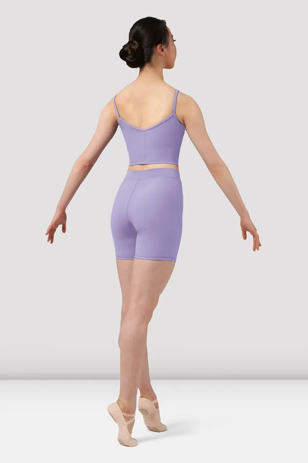Bloch Separates Adult Ladies Mirella Chevron V Front Shorts Mauve