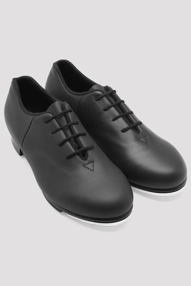 Bloch Tap Children Childrens Audeo Jazz Tap Leather Tap Shoes Black Leather