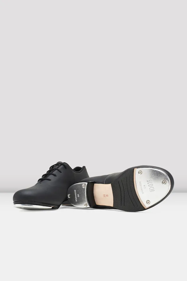 Bloch Tap Children Childrens Audeo Jazz Tap Leather Tap Shoes Black Leather
