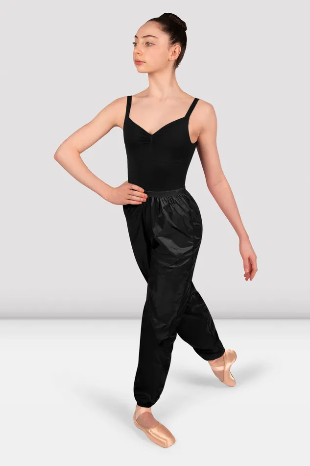 Bloch Warmups Children Girls Ripstop Pants Black