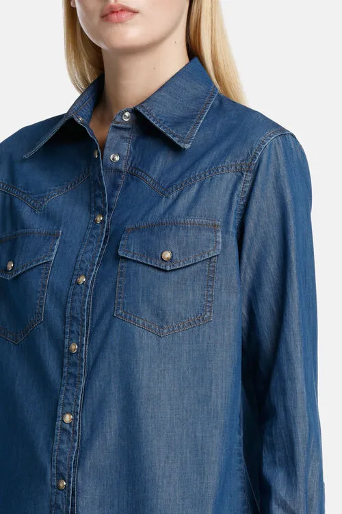 Blouses and Shirts Women Buenos Buenos Blue Luisa Spagnoli Blouses and Shirts Women Buenos Buenos Blue Luisa Spagnoli