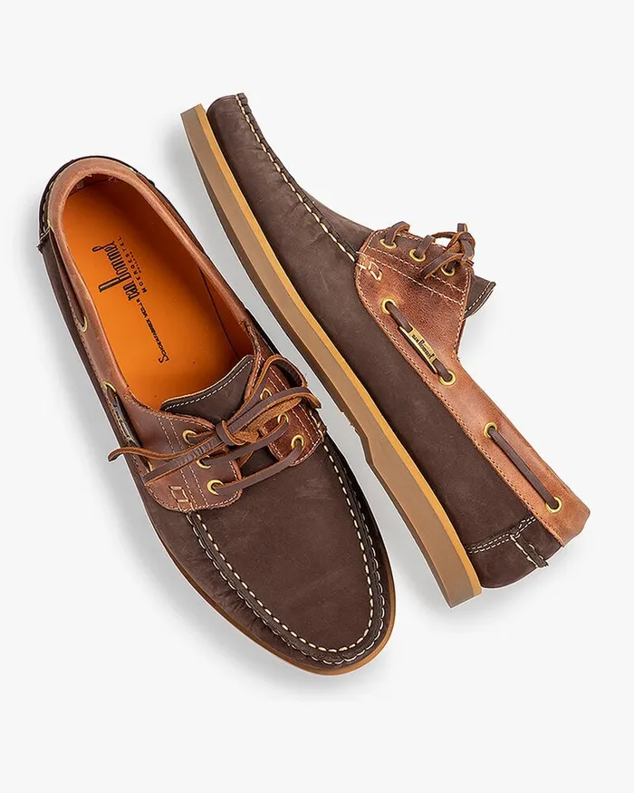 Boat Shoes Men Floris Van Bommel Nava 0109 Nubuckleather