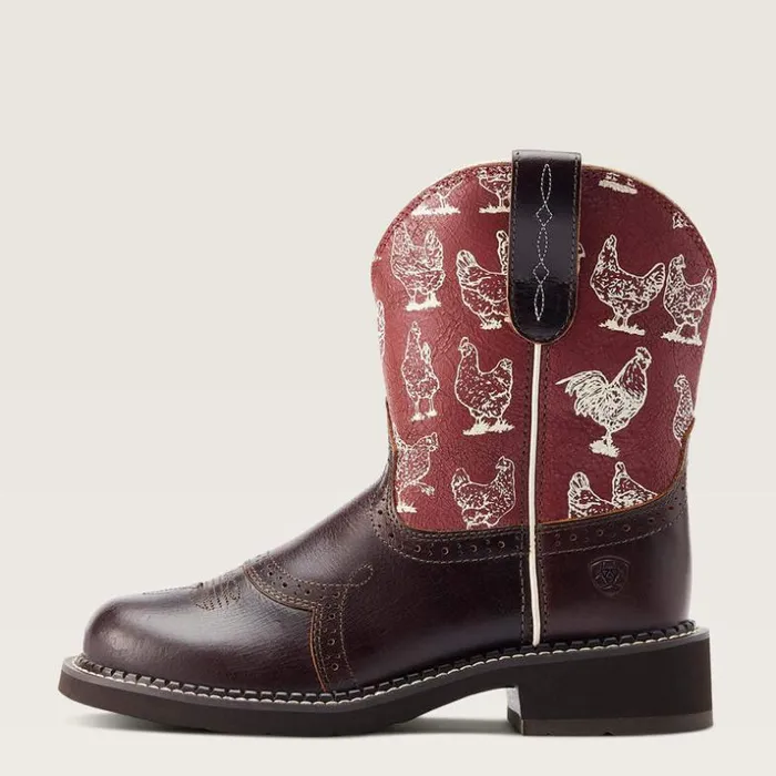 Booties Women Ariat Fatbaby Heritage Farrah Western Boot Chocolate Chip Booties Women Ariat Fatbaby Heritage Farrah Western Boot Chocolate Chip