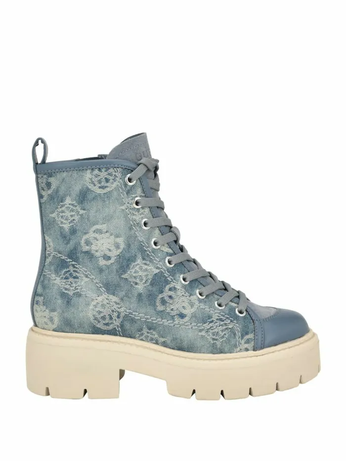 Boots and Booties Shutter Denim Peony Utility Boots Denim Tie Dye 8211 GUESS Women Boots and Booties Shutter Denim Peony Utility Boots Denim Tie Dye 8211 GUESS Women