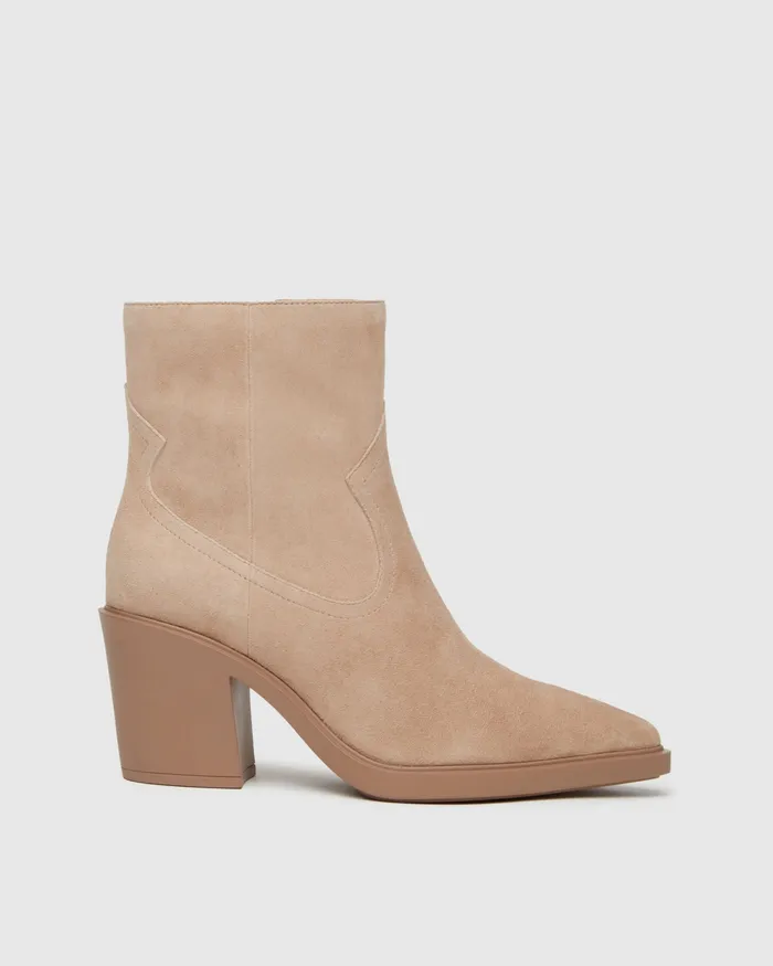 Boots PAIGE Women Glenn Boot 8211 Light Tan Suede