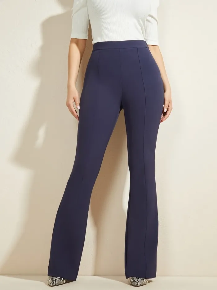 Bottoms Chloe Flared Pant Nocturnal Navy GUESS Women