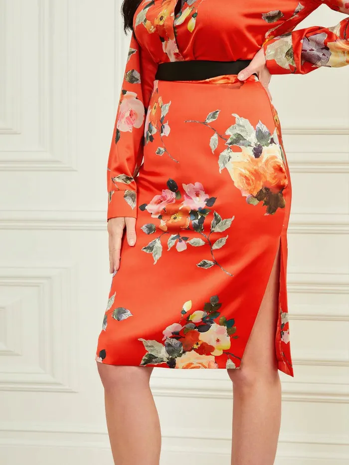 Bottoms Corsage Floral Skirt Corsage Print 8211 GUESS Women Bottoms Corsage Floral Skirt Corsage Print 8211 GUESS Women