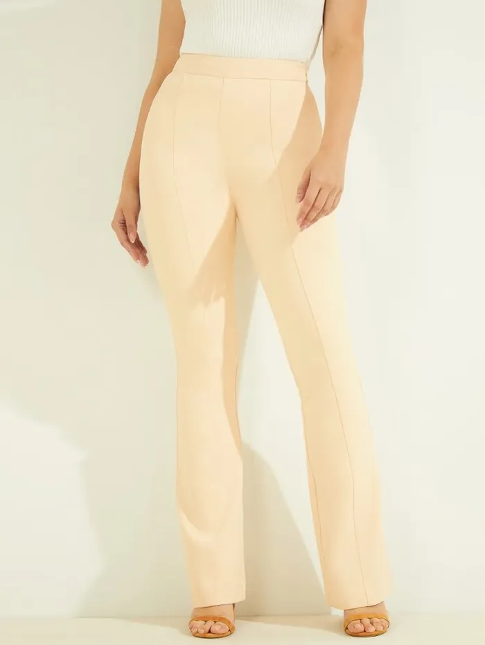 Bottoms GUESS Women Chloe Flared Pant Soft Peach