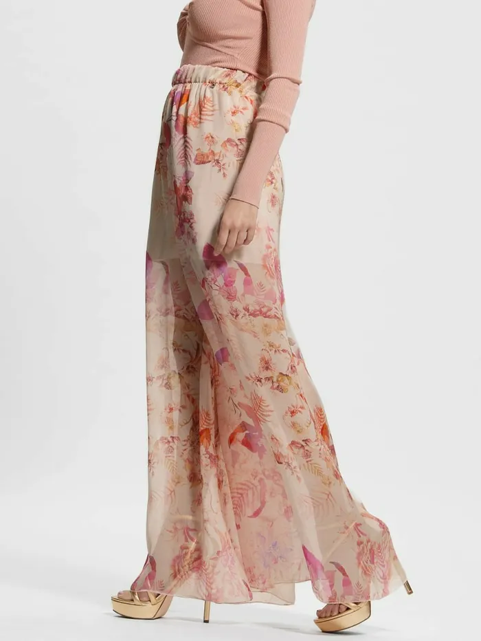 Bottoms Roxan Wide Leg Pants Reclaimed Romance GUESS Women Bottoms Roxan Wide Leg Pants Reclaimed Romance GUESS Women