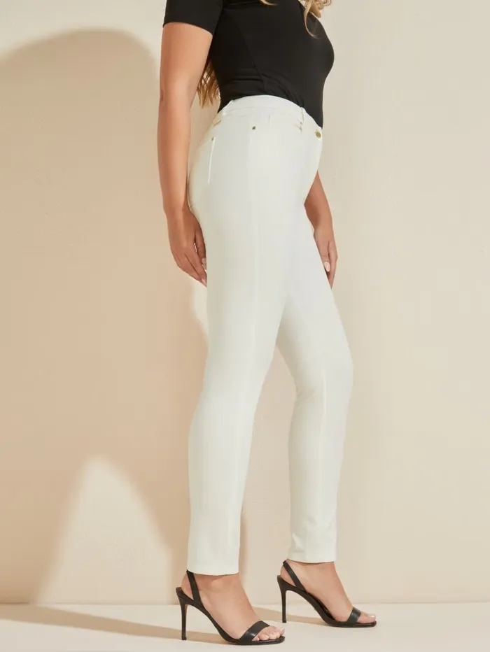 Bottoms Women Hollywood Skinny Pant Pale Pearl GUESS Bottoms Women Hollywood Skinny Pant Pale Pearl GUESS