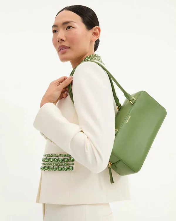 Boxy Shoulder Bag Lemongrass Women Veronica Beard Handbags Boxy Shoulder Bag Lemongrass Women Veronica Beard Handbags