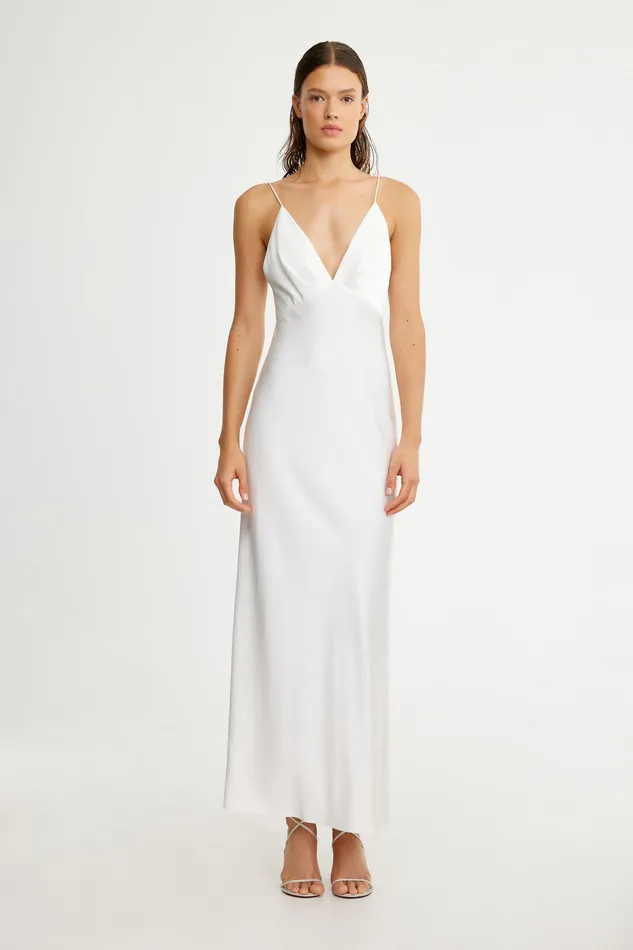 Brides Significant Other Women ESME PLUNGE MIDI DRESS