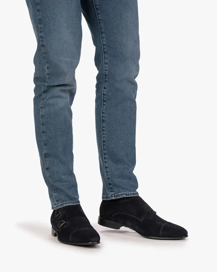 Buckle Shoes Men Floris Van Bommel Gilli 0404 Suede