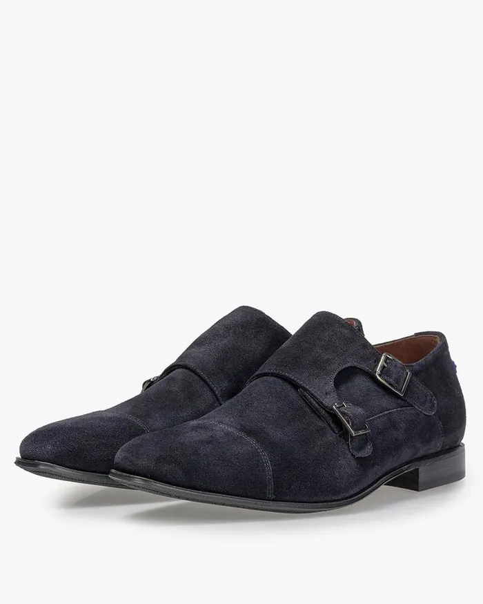 Buckle Shoes Men Floris Van Bommel Gilli 0404 Suede