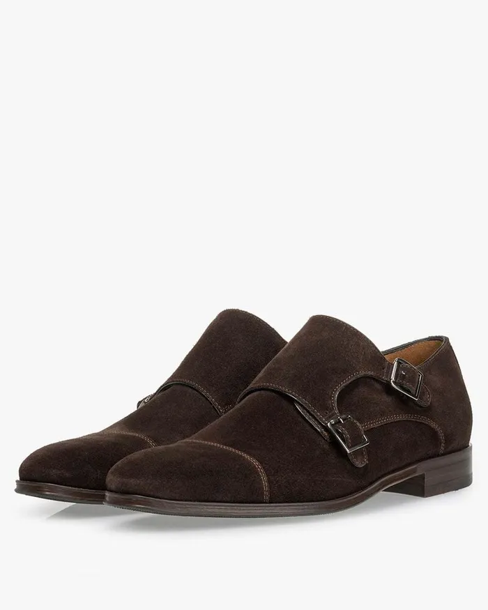 Buckle Shoes Men Floris Van Bommel Raffa 0102 Suede