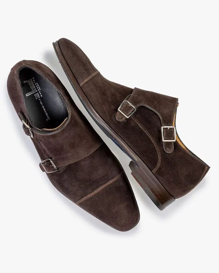 Buckle Shoes Men Floris Van Bommel Raffa 0102 Suede