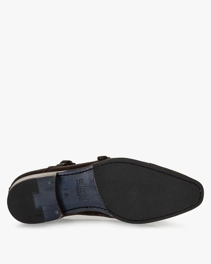 Buckle Shoes Men Floris Van Bommel Raffa 0102 Suede
