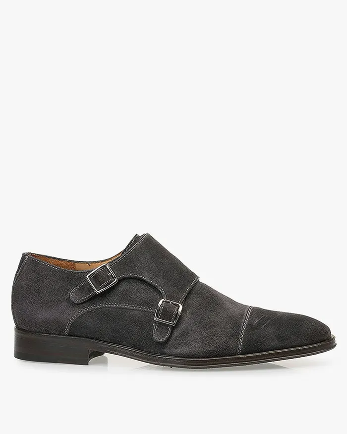 Buckle Shoes Men Floris Van Bommel Raffa 0110 Suede