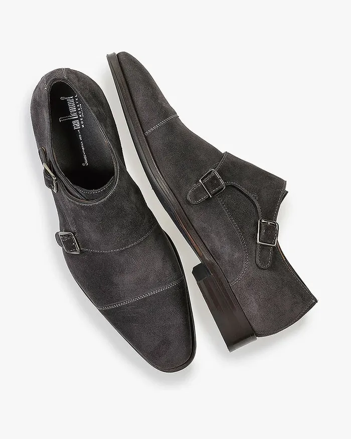 Buckle Shoes Men Floris Van Bommel Raffa 0110 Suede