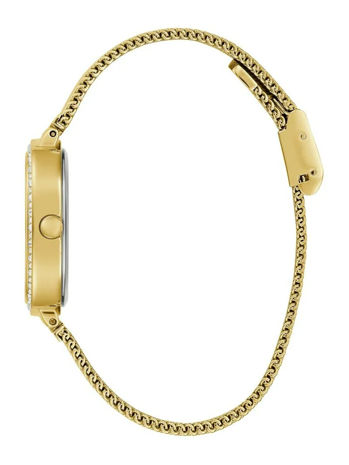 Burgundy and GoldTone Mesh Analog Watch Rose Gold Watches GUESS Women Burgundy and GoldTone Mesh Analog Watch Rose Gold Watches GUESS Women