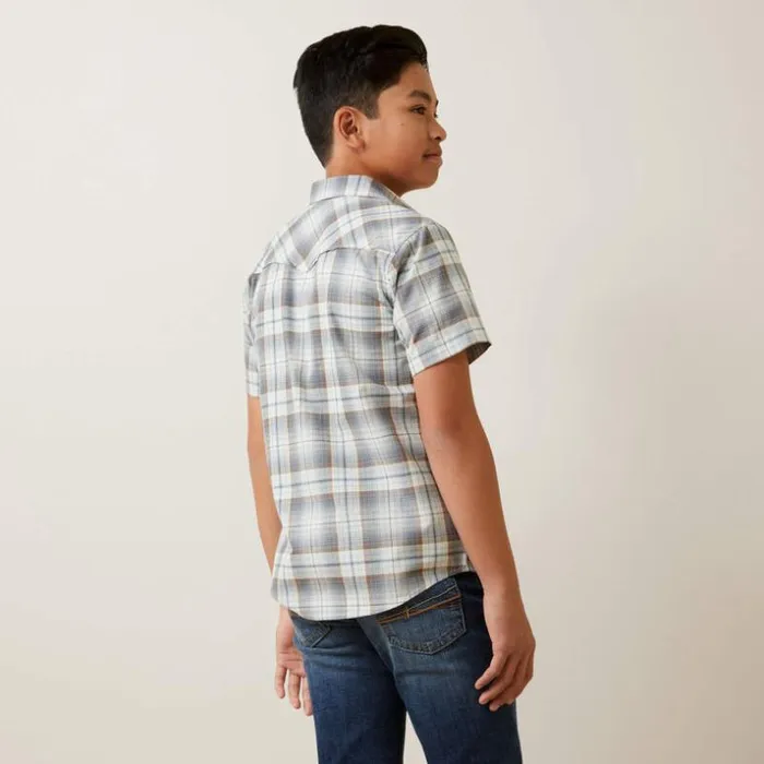 Button Down Shirts Kids Ariat Hargo Retro Fit Shirt White Asparagus Button Down Shirts Kids Ariat Hargo Retro Fit Shirt White Asparagus