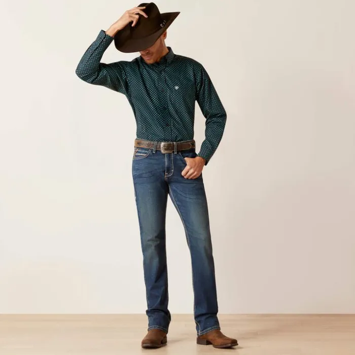 Button Down Shirts Men Ariat Benson Fitted Shirt Black Button Down Shirts Men Ariat Benson Fitted Shirt Black