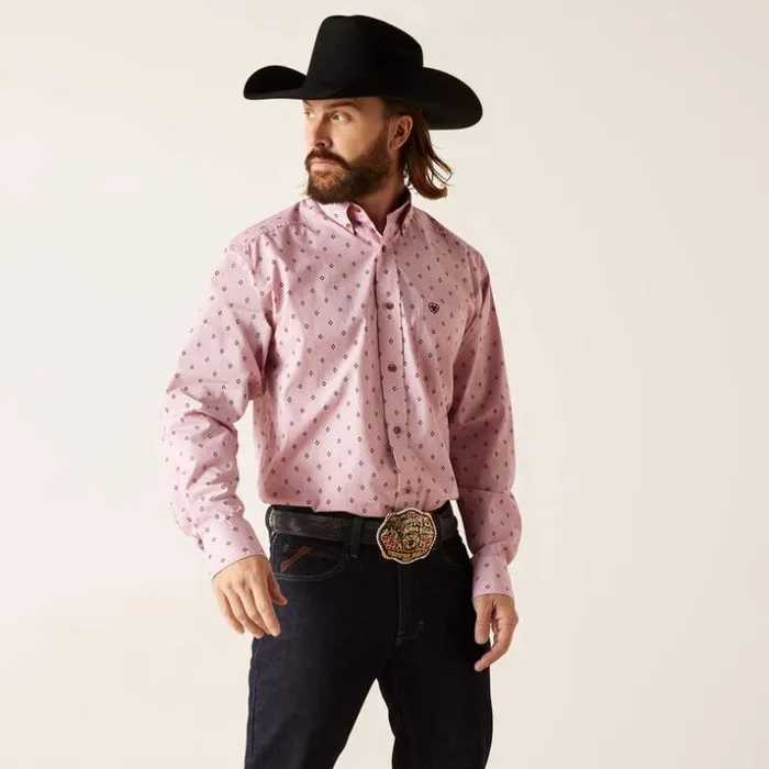 Button Down Shirts Men Ariat Ezekiel Classic Fit Shirt White