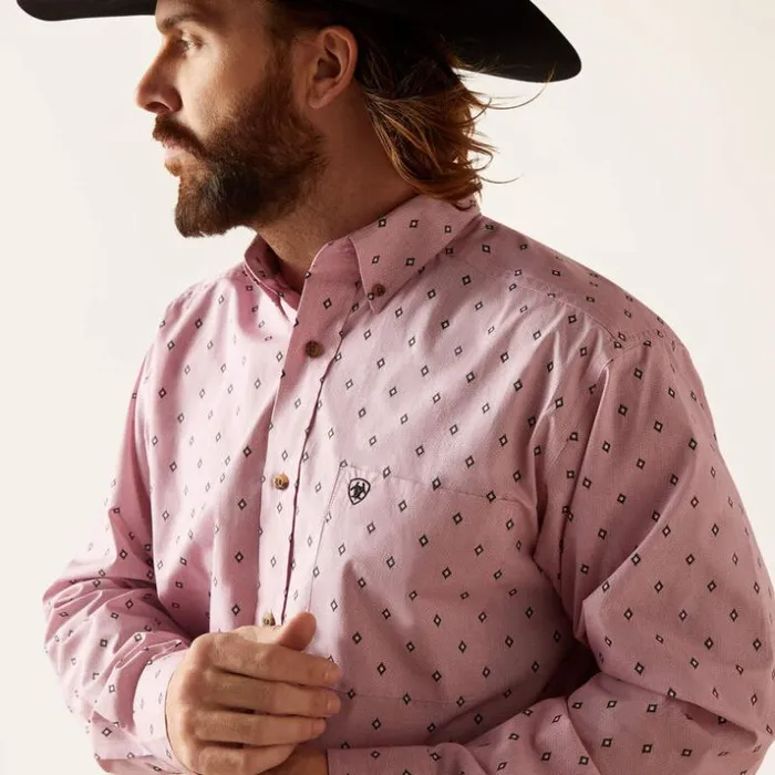 Button Down Shirts Men Ariat Ezekiel Classic Fit Shirt White