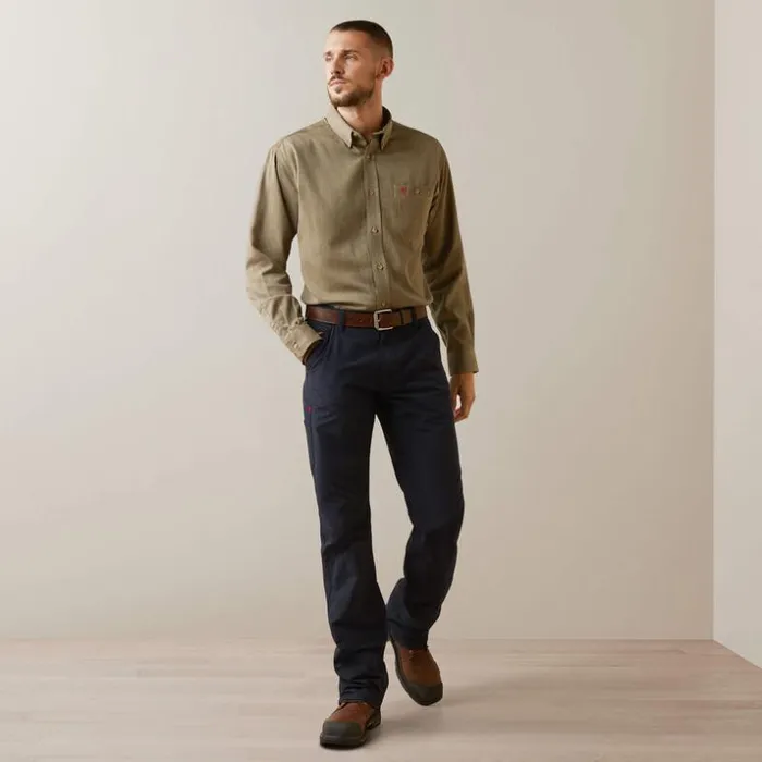 Button Down Shirts Men Ariat FR Air Inherent Work Shirt Khaki Heather Button Down Shirts Men Ariat FR Air Inherent Work Shirt Khaki Heather