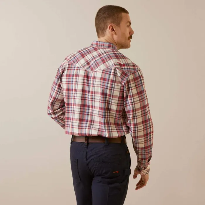 Button Down Shirts Men Ariat FR Dillon Retro Fit Snap Work Shirt Red Dahlia Plaid Button Down Shirts Men Ariat FR Dillon Retro Fit Snap Work Shirt Red Dahlia Plaid
