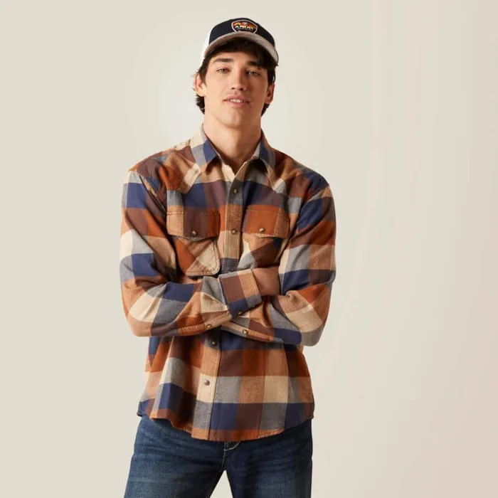 Button Down Shirts Men Ariat Haider Retro Fit Shirt Mohogany