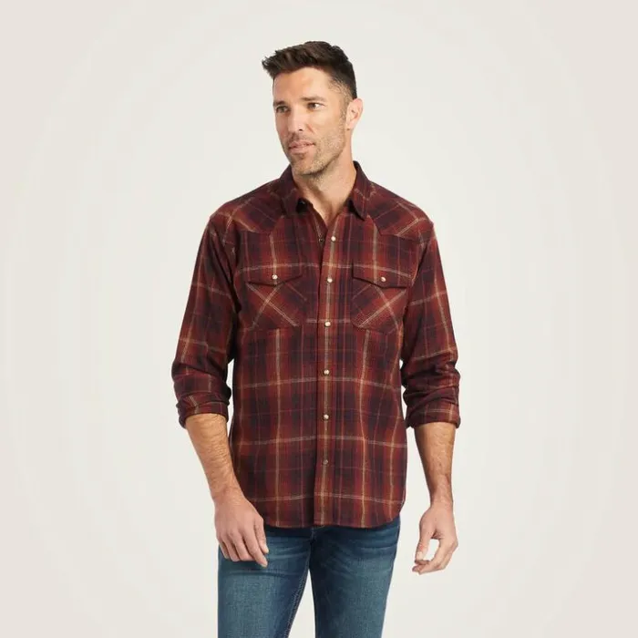 Button Down Shirts Men Ariat Hiller Retro Fit Shirt Rubaiyat